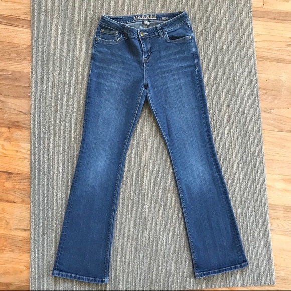 Massini Denim - MASSINI Boot Cut Flap Back Pocket stretch sz 10